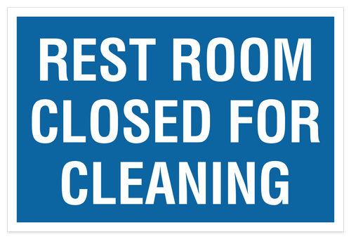 Restroom Closed For Cleaning - Magnetic Sign