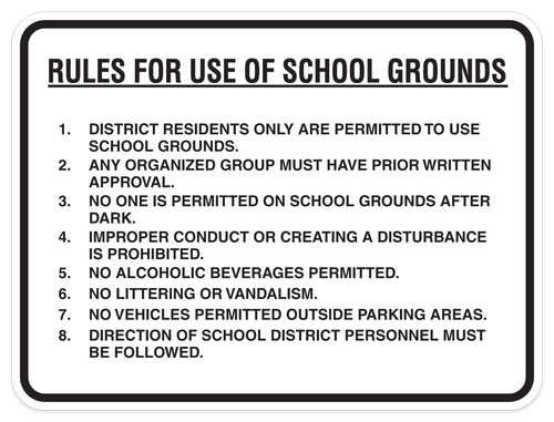 Rules for School Grounds