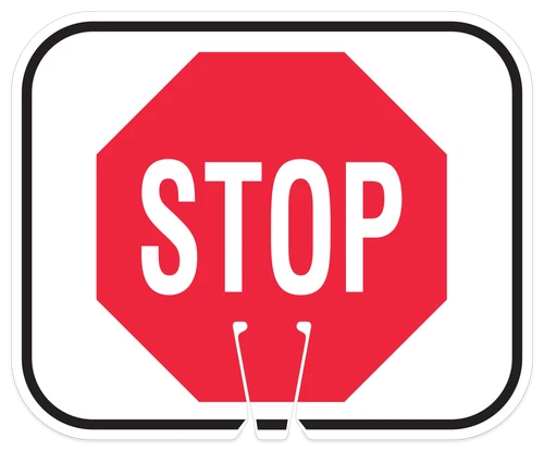 Stop Cone Sign