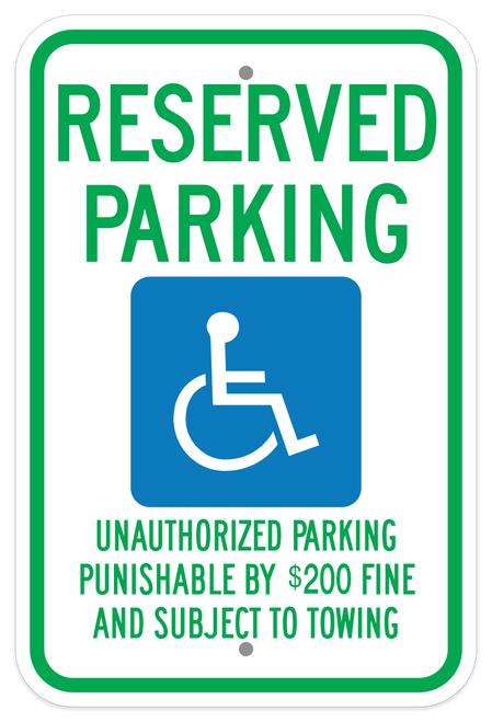 Tennessee Handicap Sign