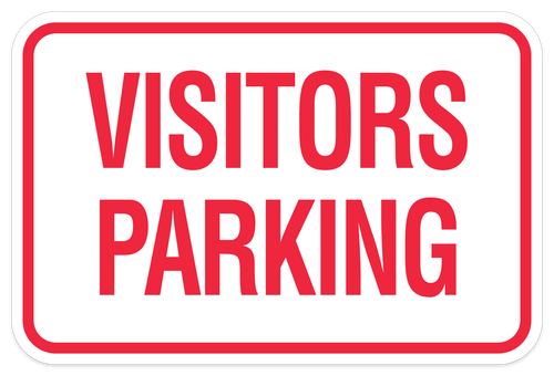 Visitors Parking Sign