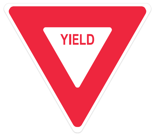 Red Yield Sign