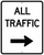 All Traffic with Right Arrow