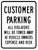 Customer Parking Sign - 18x24