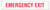 Emergency Exit Sticker