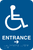 Handicap Entrance Right Sign