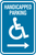 Handicapped Parking - Right Arrow