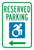 New York Handicap Parking Sign - Left Arrow