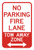No Parking Fire Lane Tow Away Zone - Double Arrow