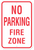 No Parking Fire Zone No Arrows