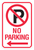 No Parking Symbol - Left Arrow
