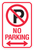 No Parking Symbol with Double Arrow