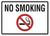 No Smoking Sign - 14" x 10"