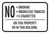 No E-cigarettes or Smoking Sign