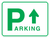 Parking Lot Sign - Up Arrow