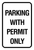 Parking with Permit Only