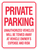 Private Parking 18 x 24