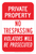 Private Property, No Trespassing - Violators Prosecuted