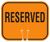 Reserved Cone Sign