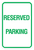 Reserved Parking - Green