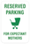 Reserved parking for expectant mothers