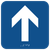 ADA Up Arrow Sign with Braille