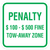 Virginia Handicap Penalty Sign