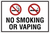 No Smoking or Vaping Sticker