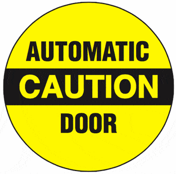 Automatic Door Stickers/Decals | Allstate Sign & Plaque