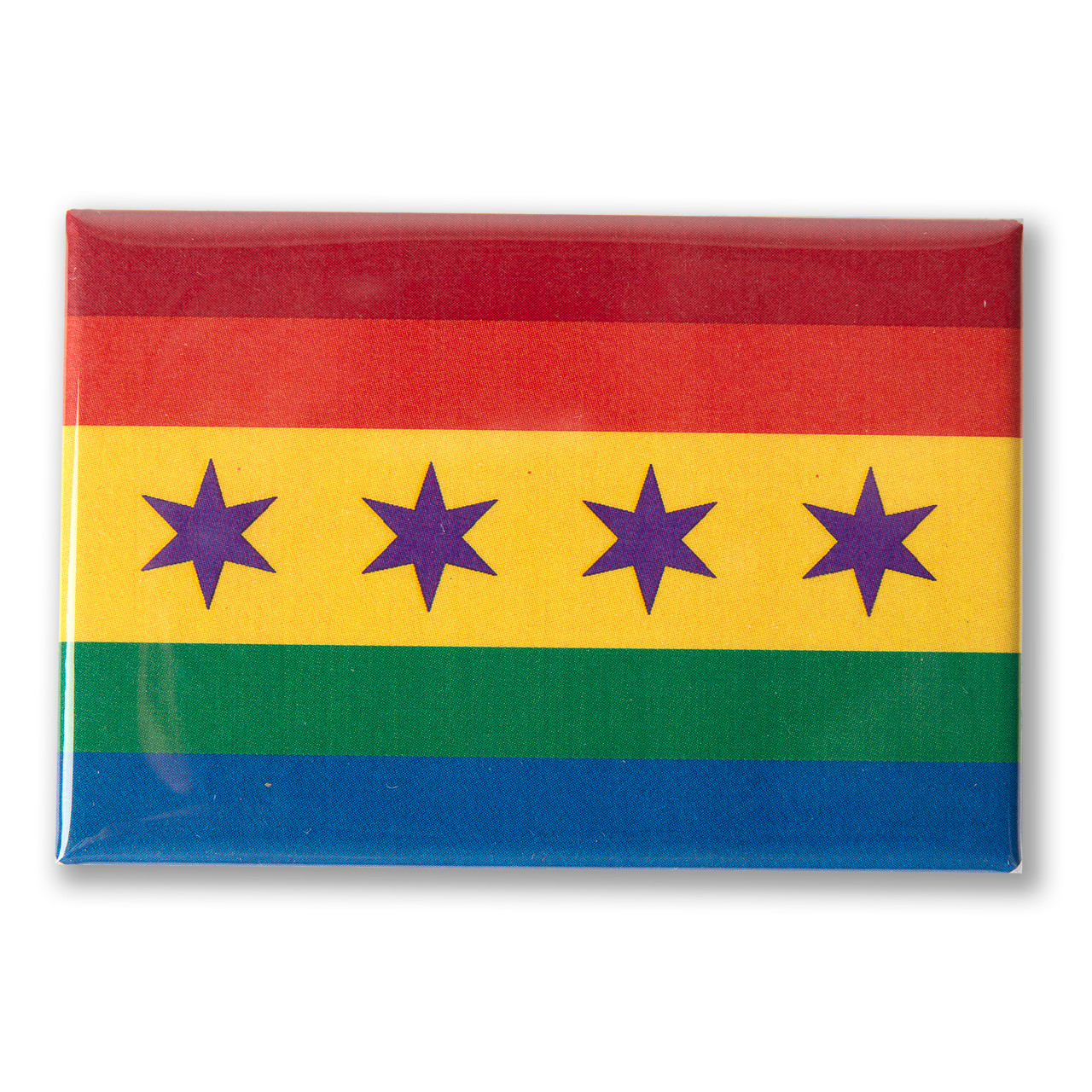 Chicago Pride Flag 3" x 2"