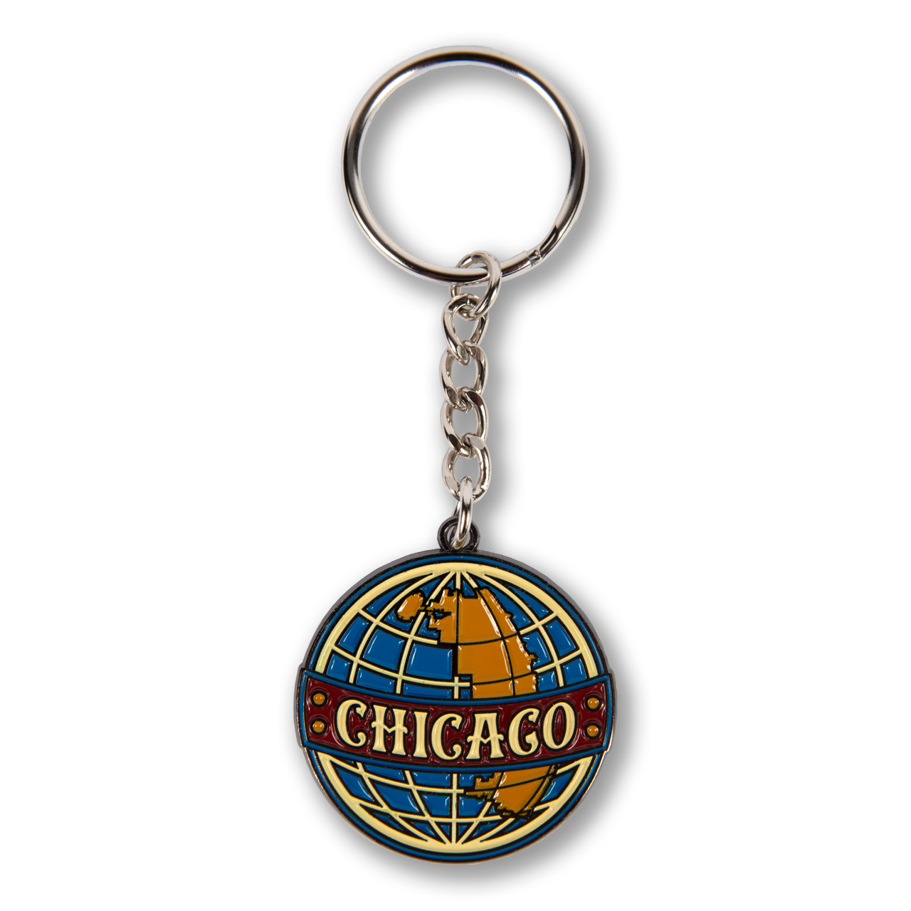 Chicago Style Hot Dog Enamel Keychain