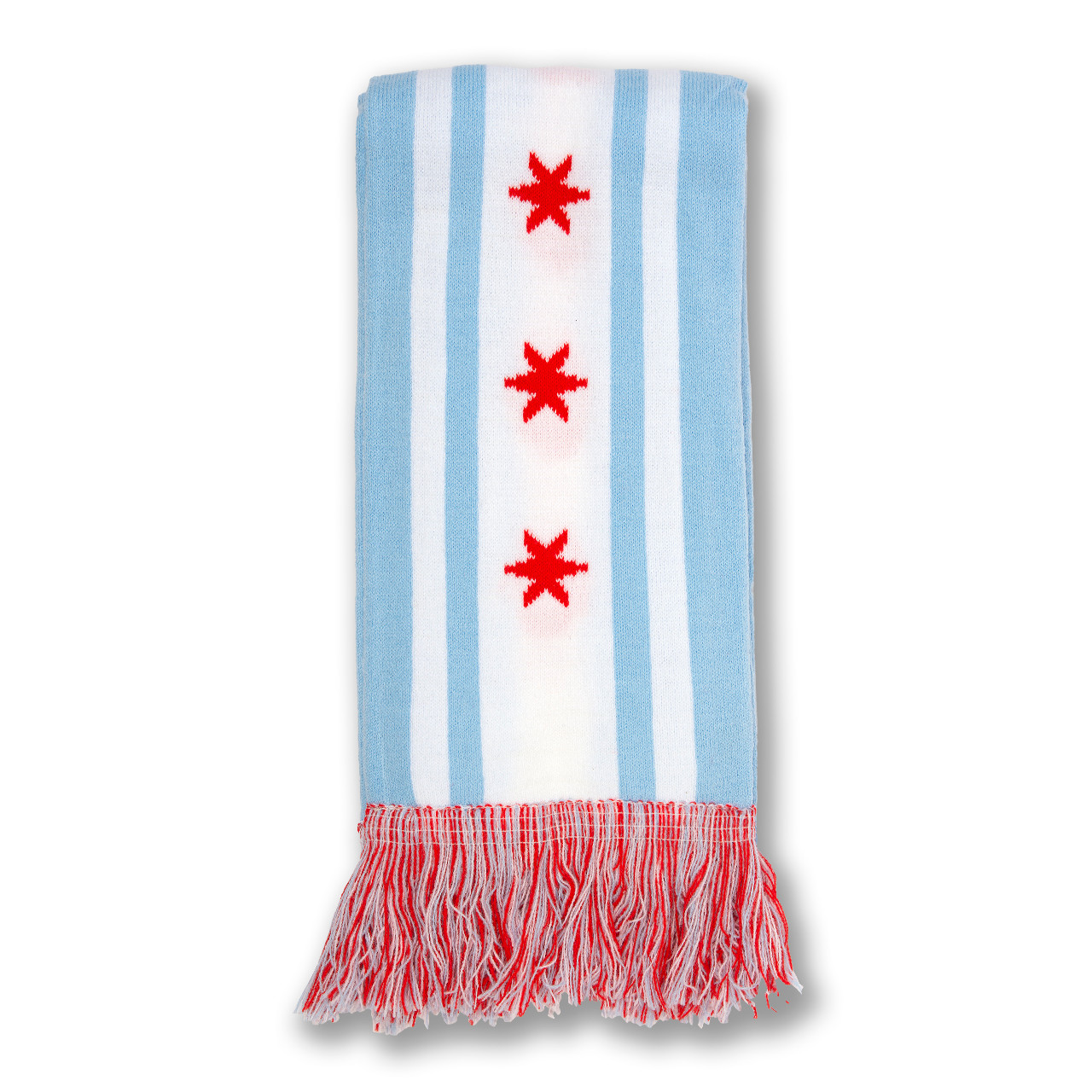 Scarf Knit Chicago Flag