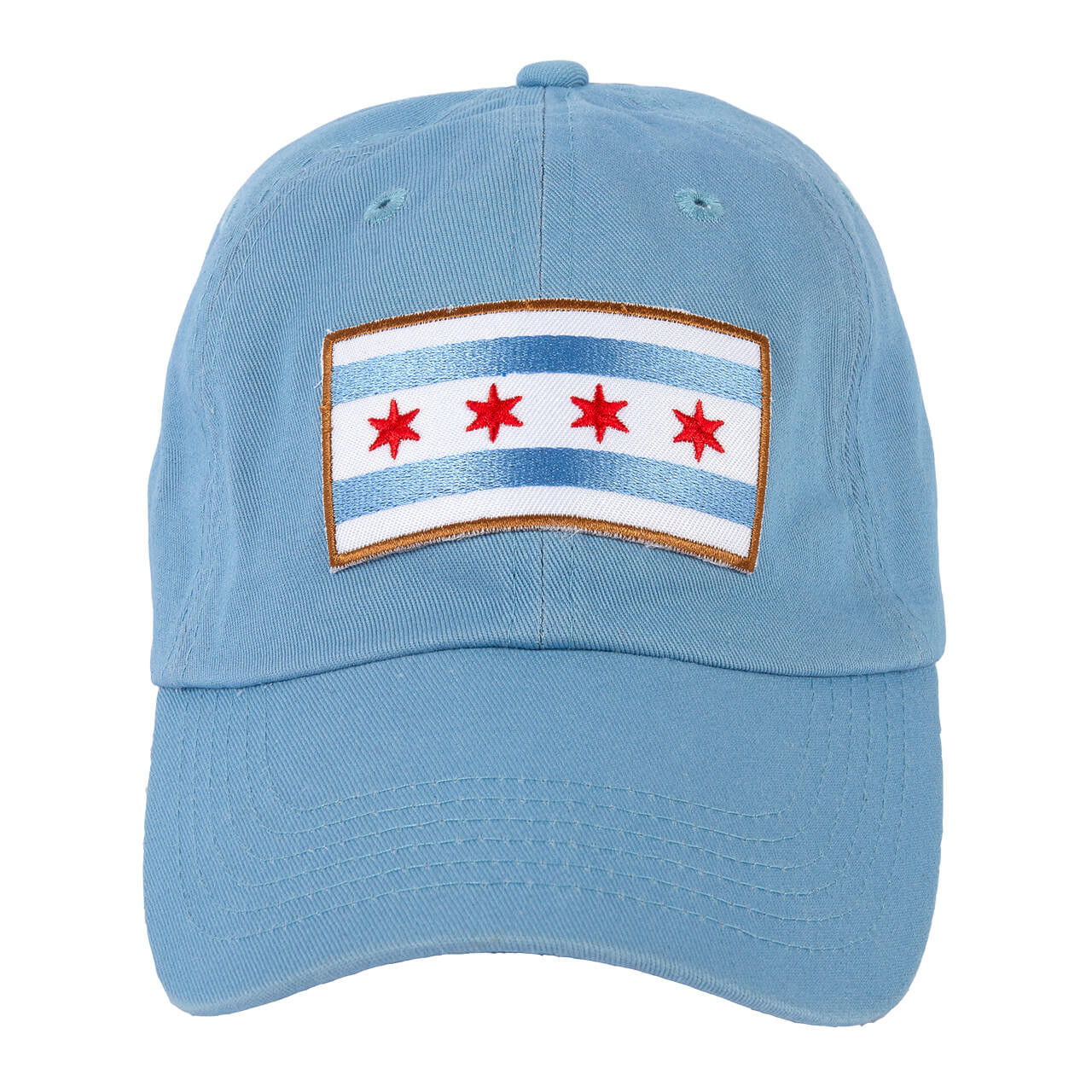 Chicago Flag Sky Blue Baseball Hat