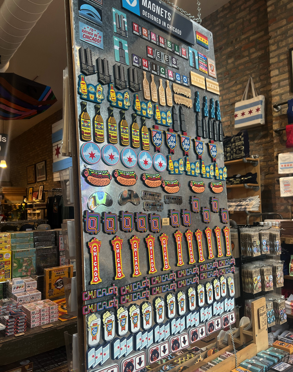 Chicago Style Hot Dog PVC Magnet