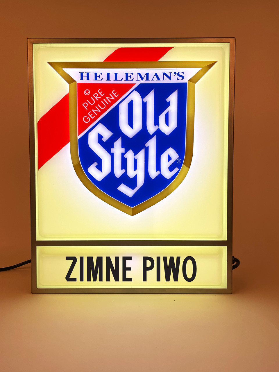 Custom Old Style Sign Replica Lightbox