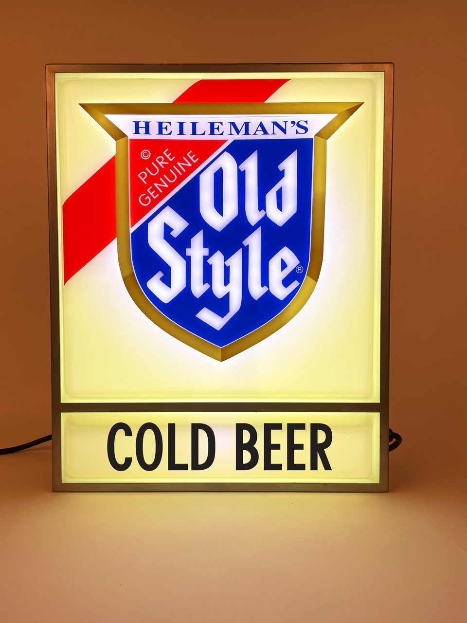 Custom Old Style Sign Replica Lightbox