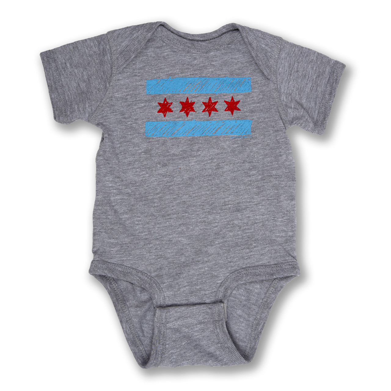 Chicago Doodle Flag - Infant Onesie