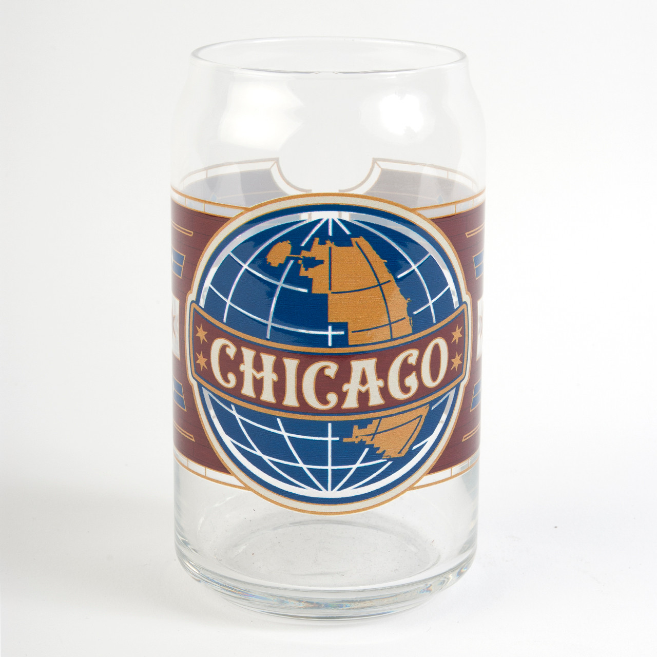 Beer Label Personalized Printed 16oz Beer Can Glass