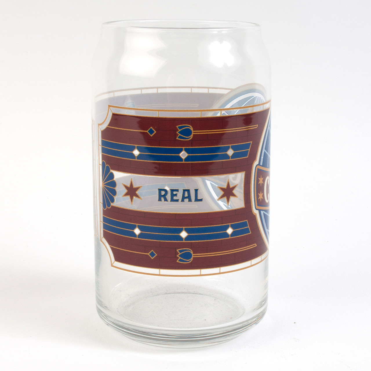 Beer Label Engraved Beer Can Glass