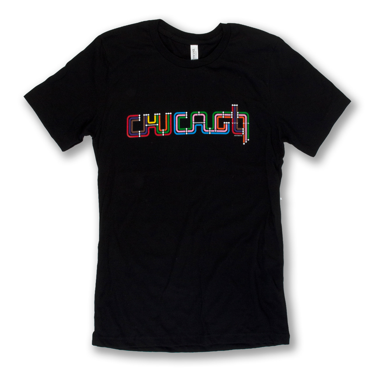 Tシャツ・カットソー No.0272 mesh chicago coloring half T (3color) Chicago_Transit_Type_Tee_-