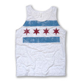 Distressed Chicago Flag Tank - Men's Distressed Chicago Flag Tank - Men's