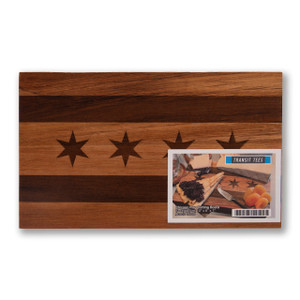 Chicago Flag Cocktail Cutting Board Chicago Flag Cocktail Cutting Board