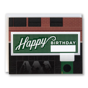 Green Mill Sign Your Name - Birthday Card Green Mill Sign Your Name - Birthday Card