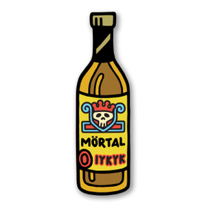Mortal Bottle Sticker Mortal Bottle Sticker