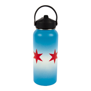 Chicago Flag Insulated Water Bottle Chicago Flag Insulated Water Bottle
