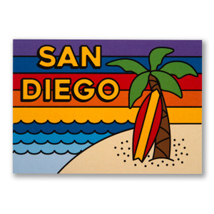 San Diego Beach Postcard