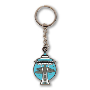 Space Needle Enamel Keychain Space Needle Enamel Keychain
