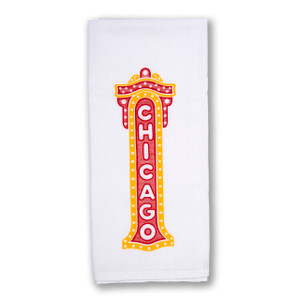 Chicago Theater Dish Towel Chicago Theater Dish Towel