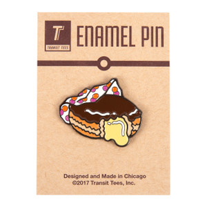 Boston Cream Donut Enamel Pin Boston Cream Donut Enamel Pin