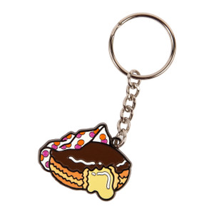 Boston Cream Donut Enamel Keychain Boston Cream Donut Enamel Keychain